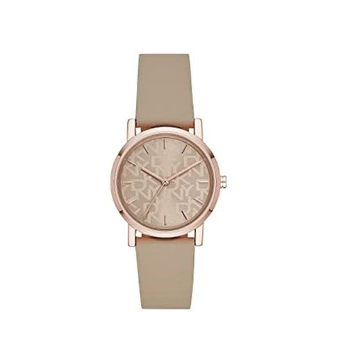 DKNY Reloj Analógico para Mujer de Cuarzo con Correa en Cuero NY2341