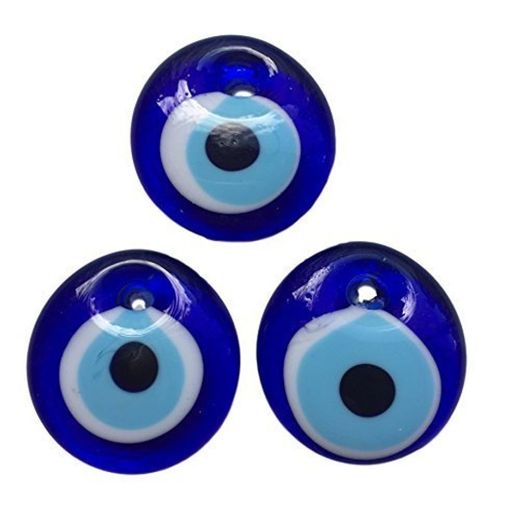 3 ojos turco para colgar- cristal contra el mal de ojo azul