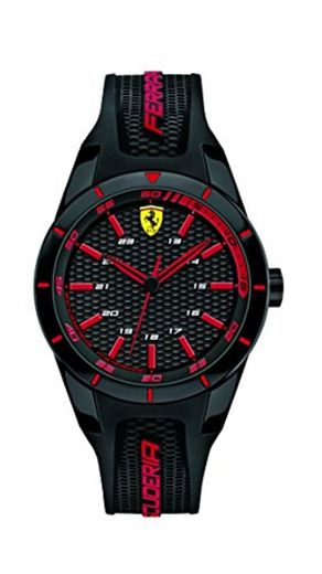 Ferrari 0840004 RedRev - Reloj analógico de pulsera para hombre