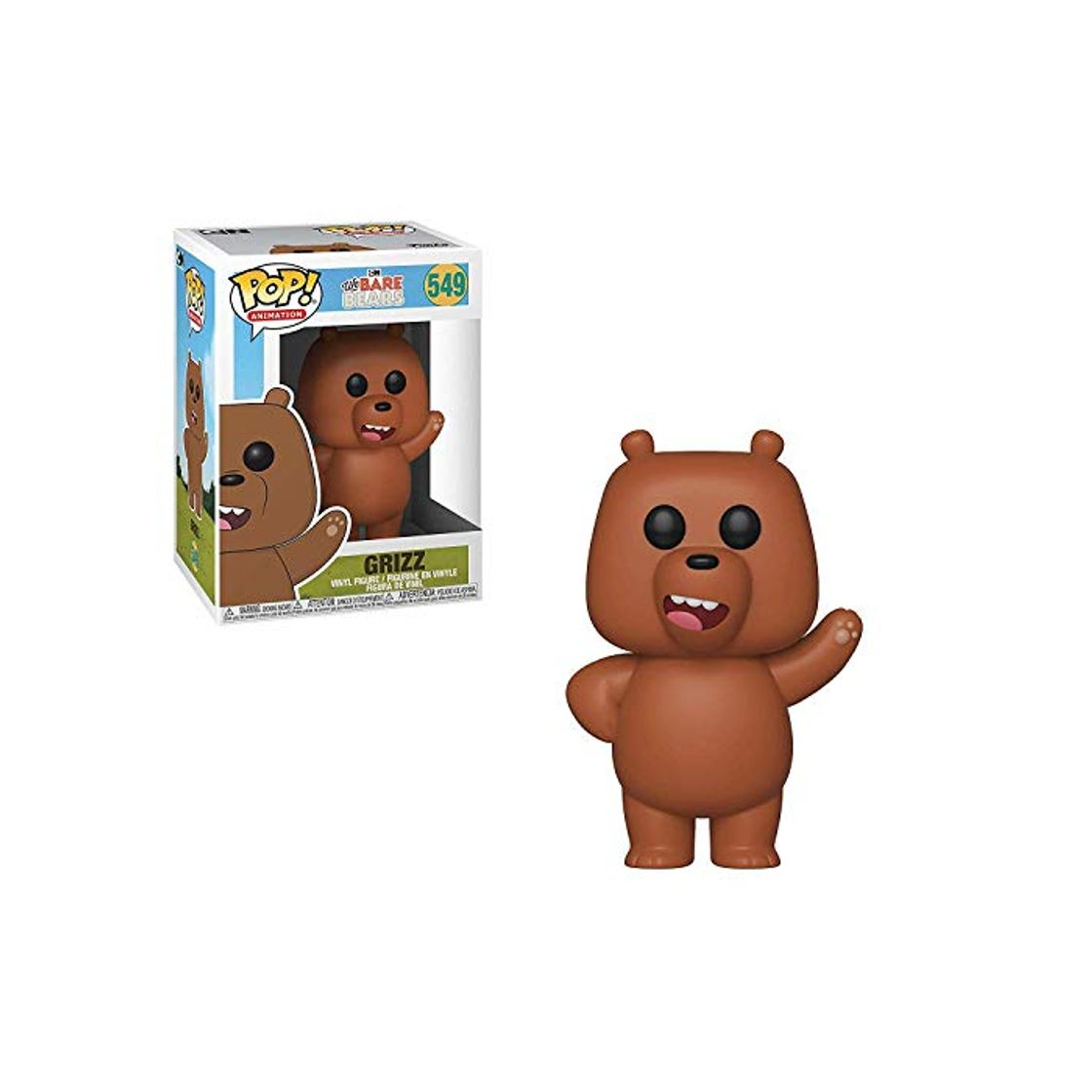 Producto Funko- Pop Vinilo: We Bare Bears: Grizzly Figura Coleccionable, Multicolor