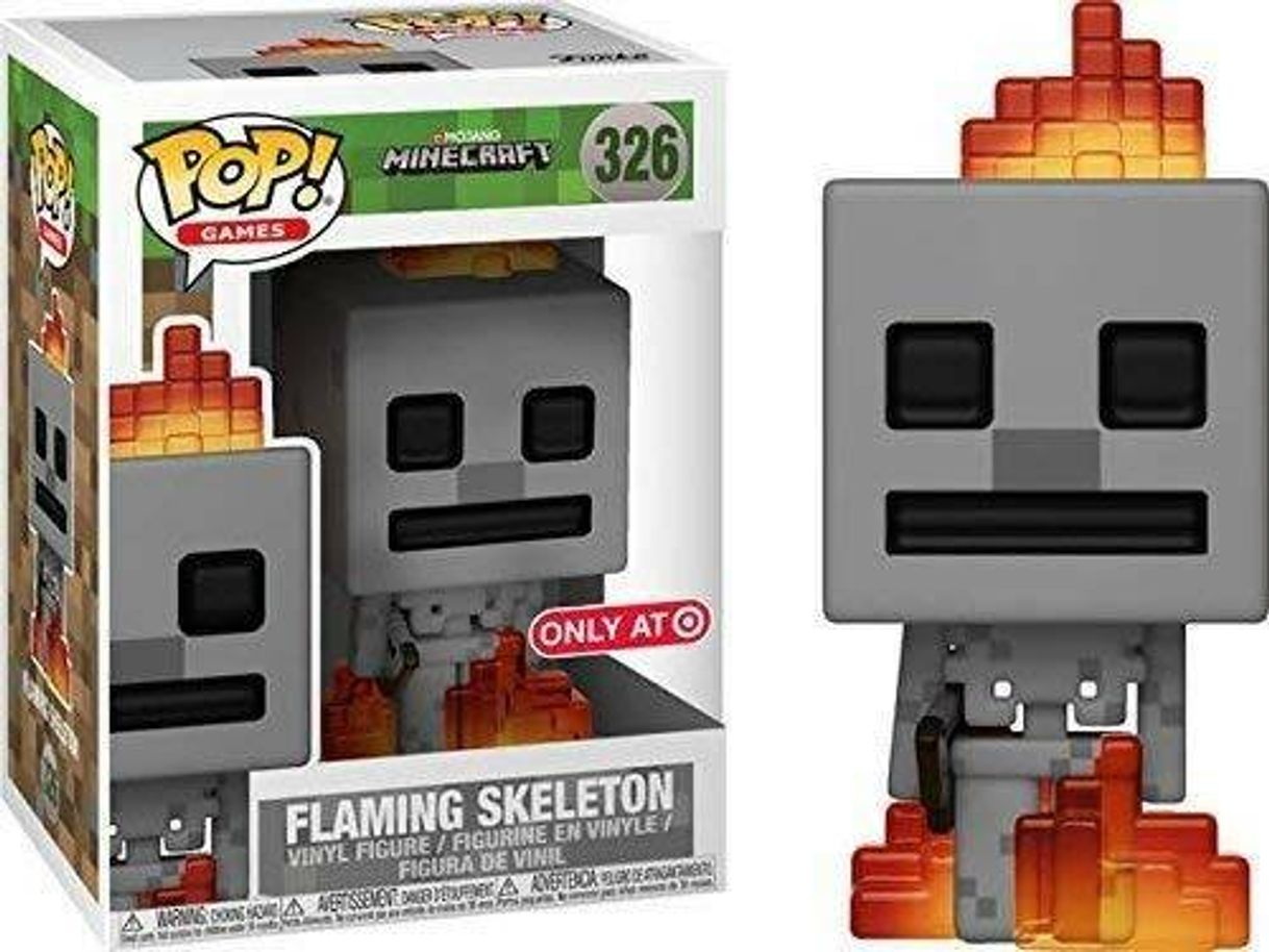 Product Funko Pop Minecraft Esqueleto en Llamas