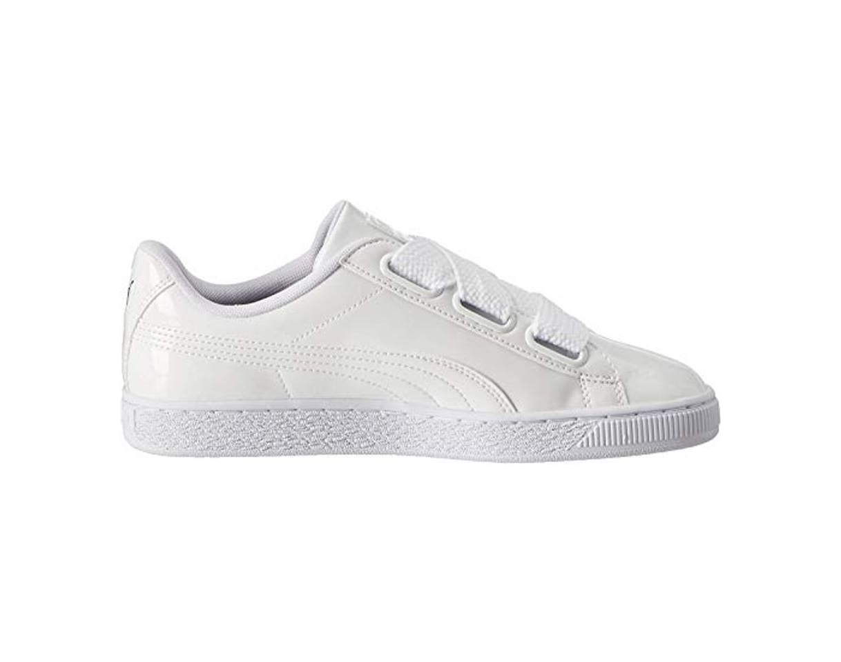 Moda Puma Basket Heart Patent Wn's, Zapatillas para Mujer, Blanco