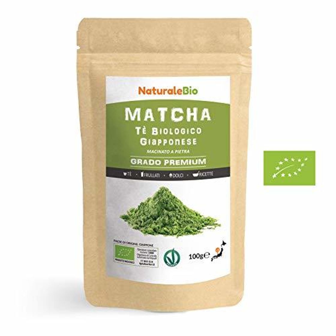 Social Té Verde Matcha Orgánico Japonés En Polvo [ Calidad Premium ] 100g.