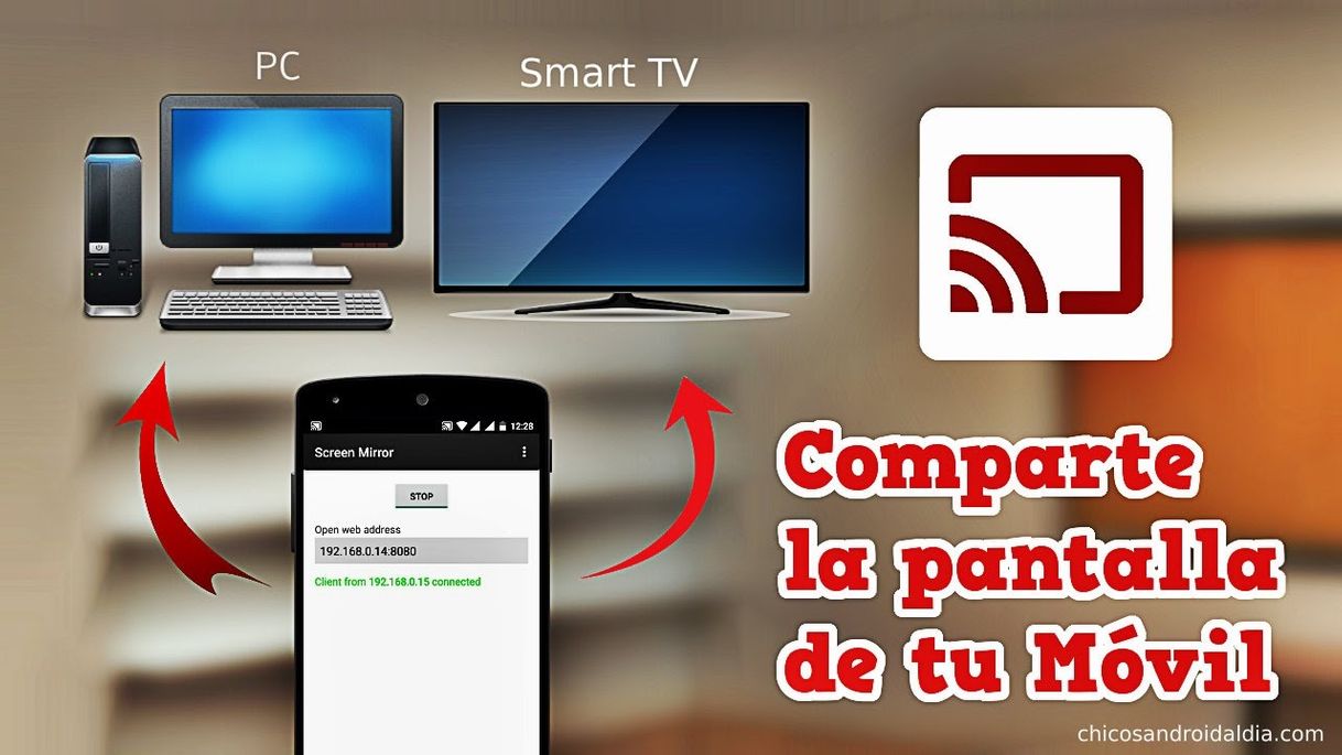 App EMITIR PANTALLA de CUALQUIER SMARTPHONE a tu PC o TV ...