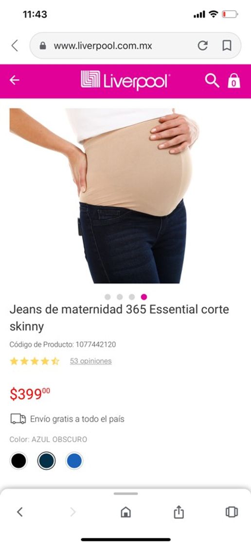 Moda Jeans de maternidad skinny 