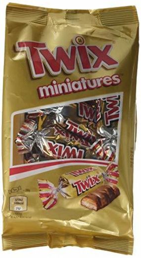 TWIX mini barritas chocolate con leche bolsa 130 gr