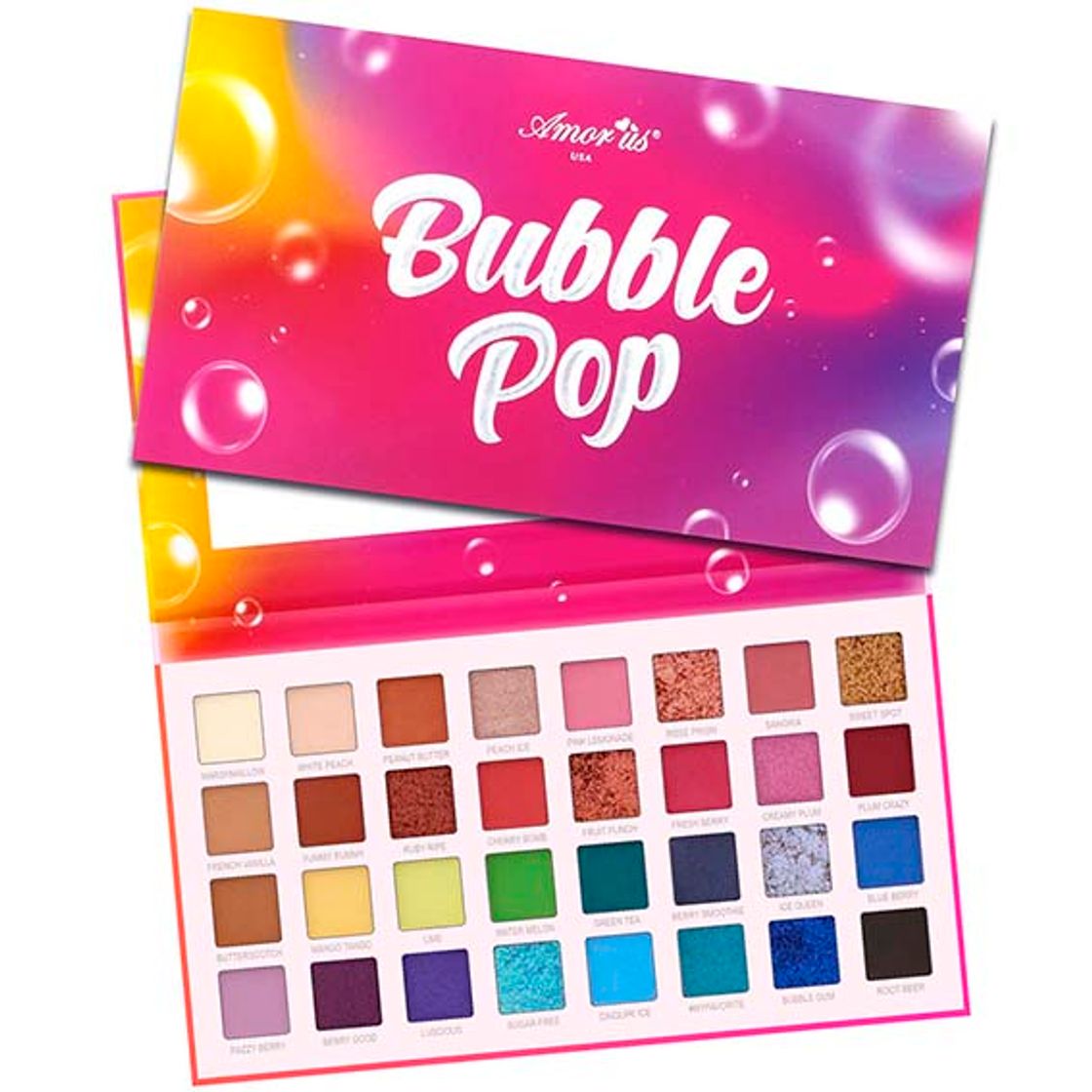 Fashion Sombras Bubble Pop Amor Us con 32 tonos - Amor Us México