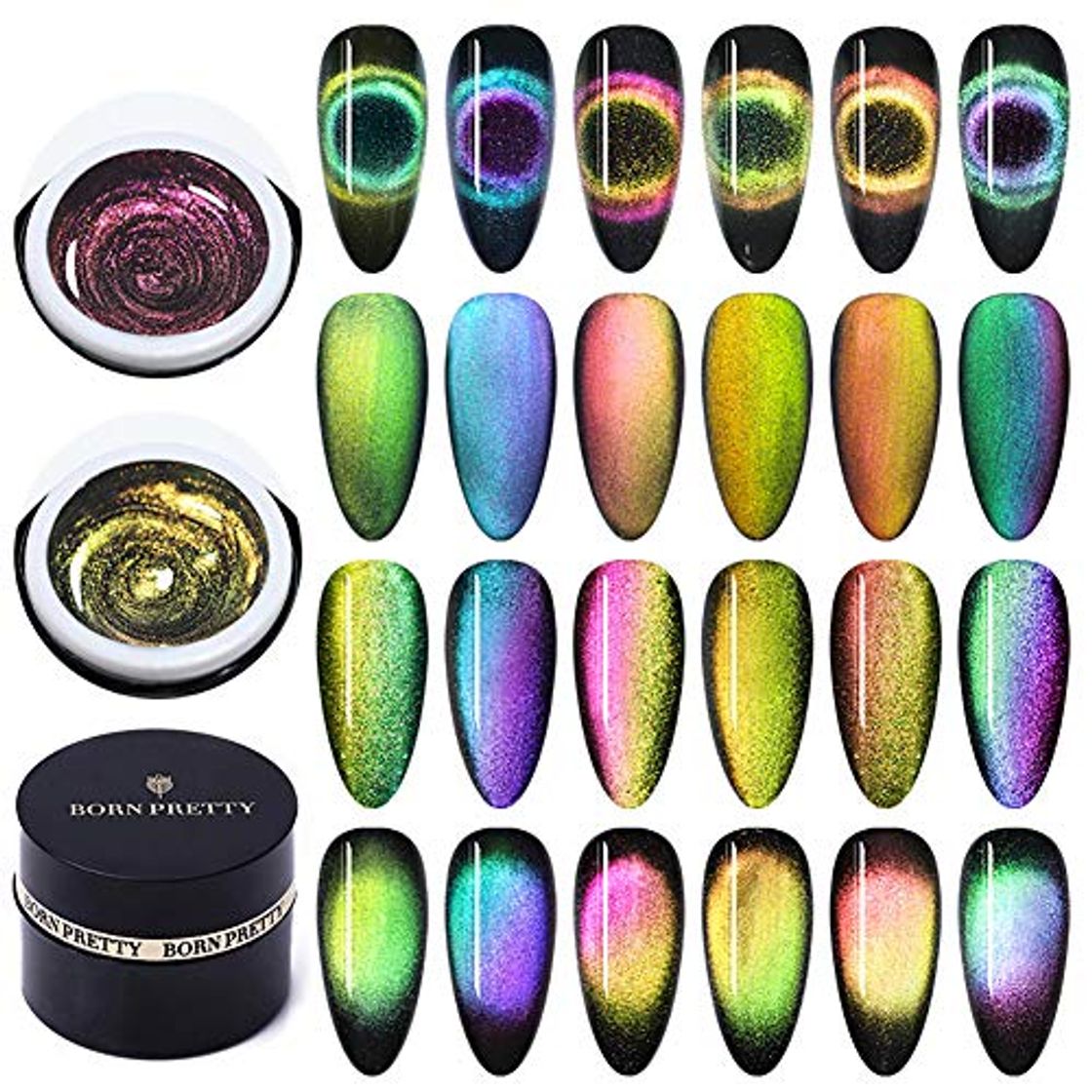 Product BORN PRETTY 9D Galaxy Cat Eye Nail Gel Chameleon Magnetic Soak Off