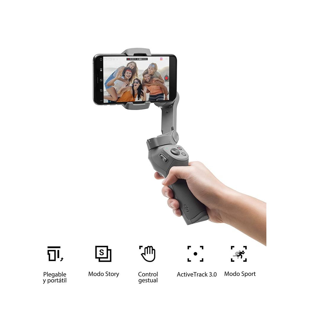 Electronic DJI Osmo Mobile 3 Combo Kit - Estabilizador de 3 Ejes para