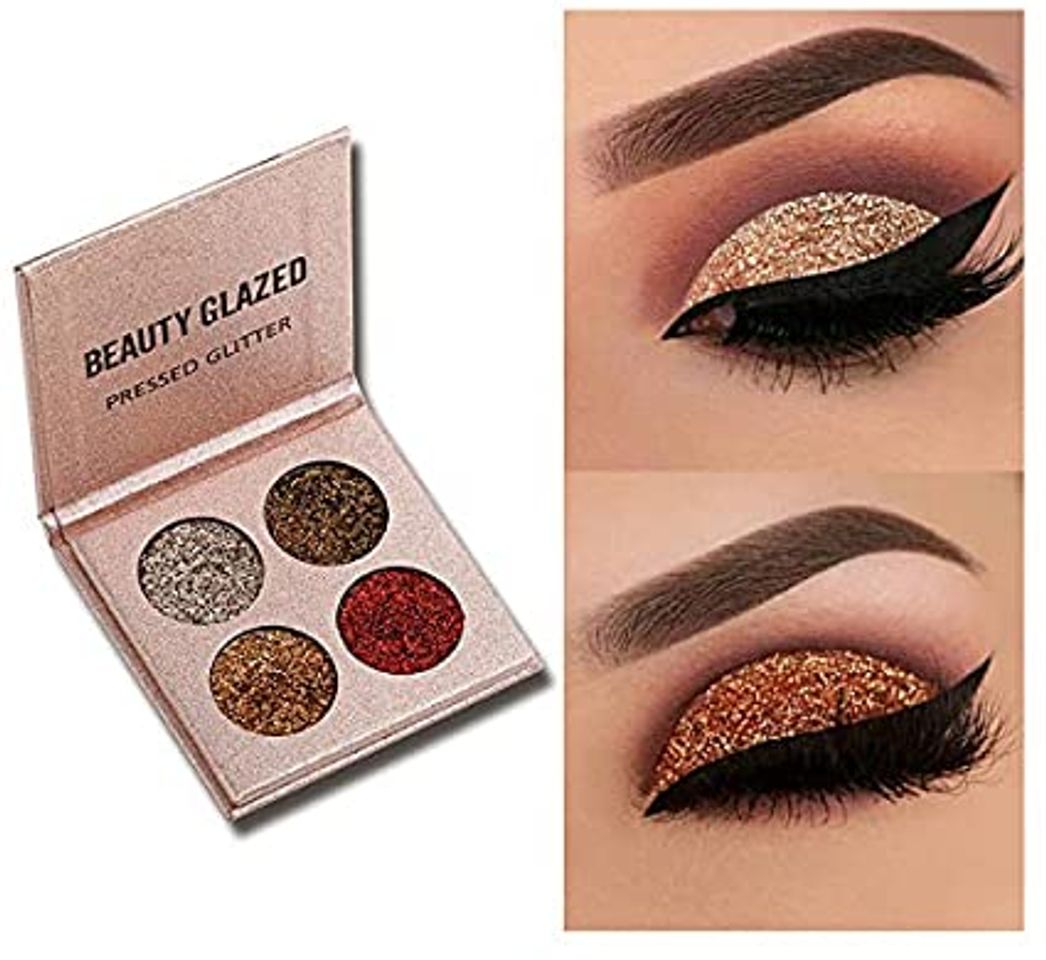 Social Purpurina Sombra De Ojos Paleta de maquillaje Shimmer pigmentos Polvos de maquillaje