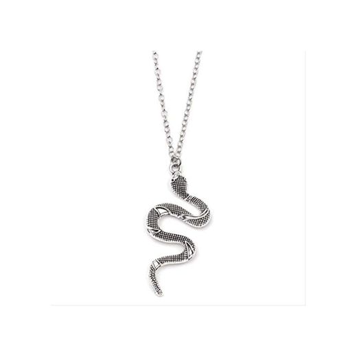 Mujeres Hombres Serpiente Víbora Cobra Colgante Collar de Cadena Corta Collar Aleación Animal Joyería