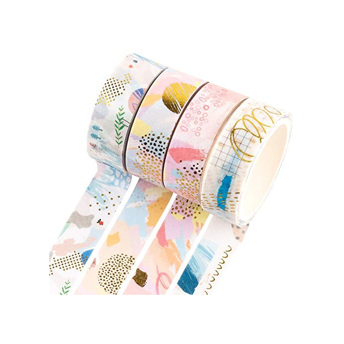 Product YUBBAEX Oro Washi Tape Set cinta adhesiva decorativa Washi Glitter Adhesivo de