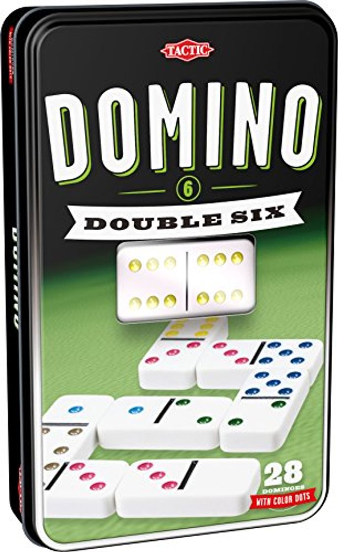 Product Tactic Domino Double 6 Niños y Adultos Juego de táctica - Juego