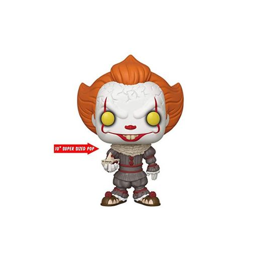 Funko- Pop Movies Chapter 1-10" w/Boat It Pennywise Figura Coleccionable, Multicolor