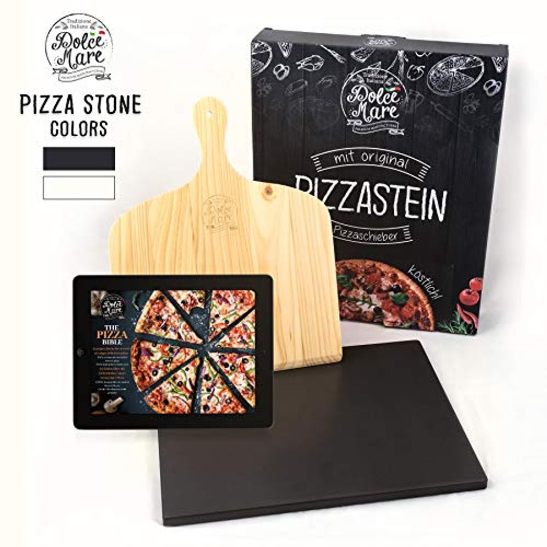 Product Dolce Mare® Pizza Stone - Piedra para Pizza de Cordierita Horno y