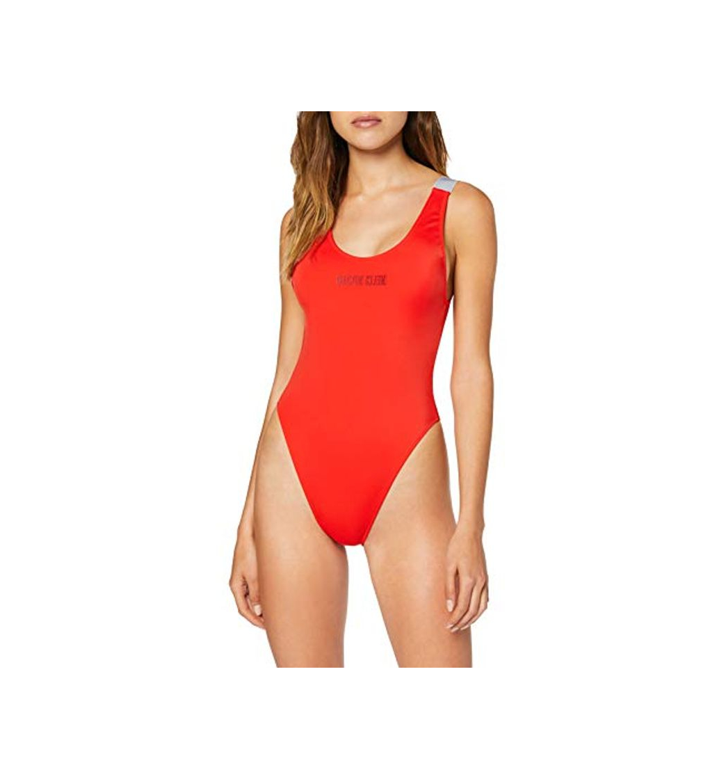 Producto Calvin Klein Scoop One Piece-rp Traje de Baño, Rojo