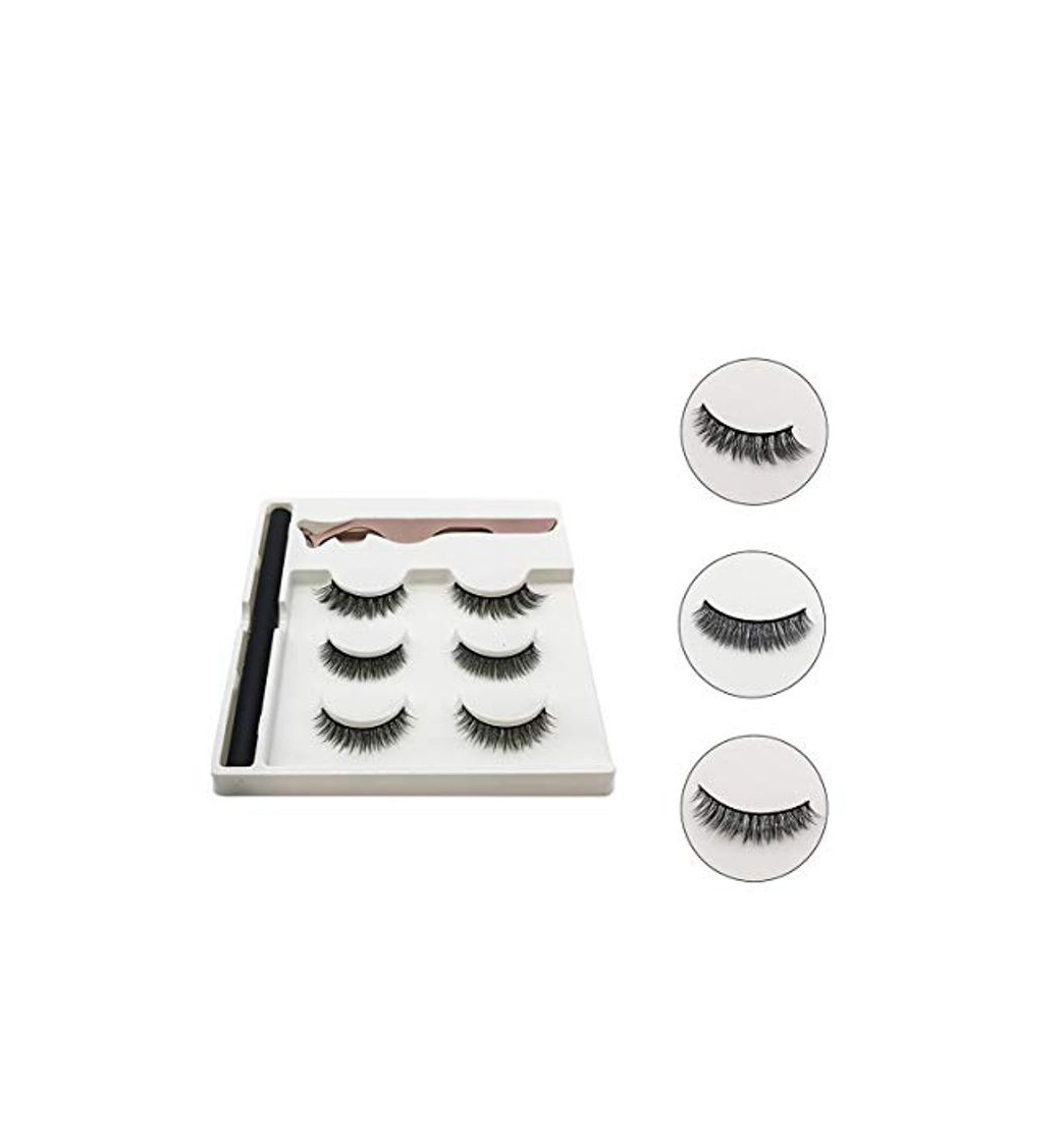 Product ZRSZ Pestañas magnéticas Kit de delineador de ojos magnético Pestañas artificiales reutilizables