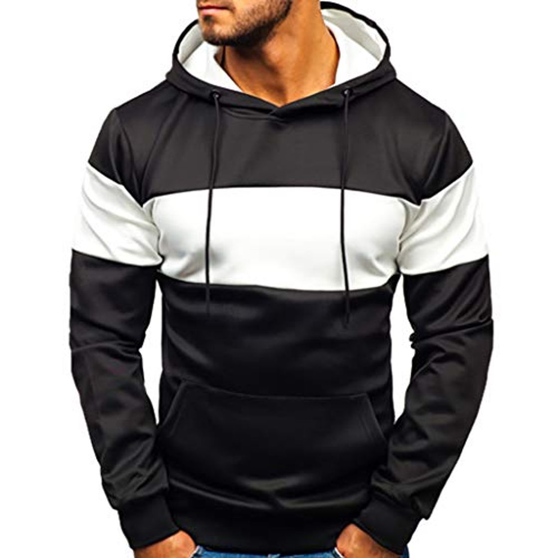 Fashion JiaMeng Hombres Sudadera con Capucha de Gradual Change Pullover Sudadera con Capucha