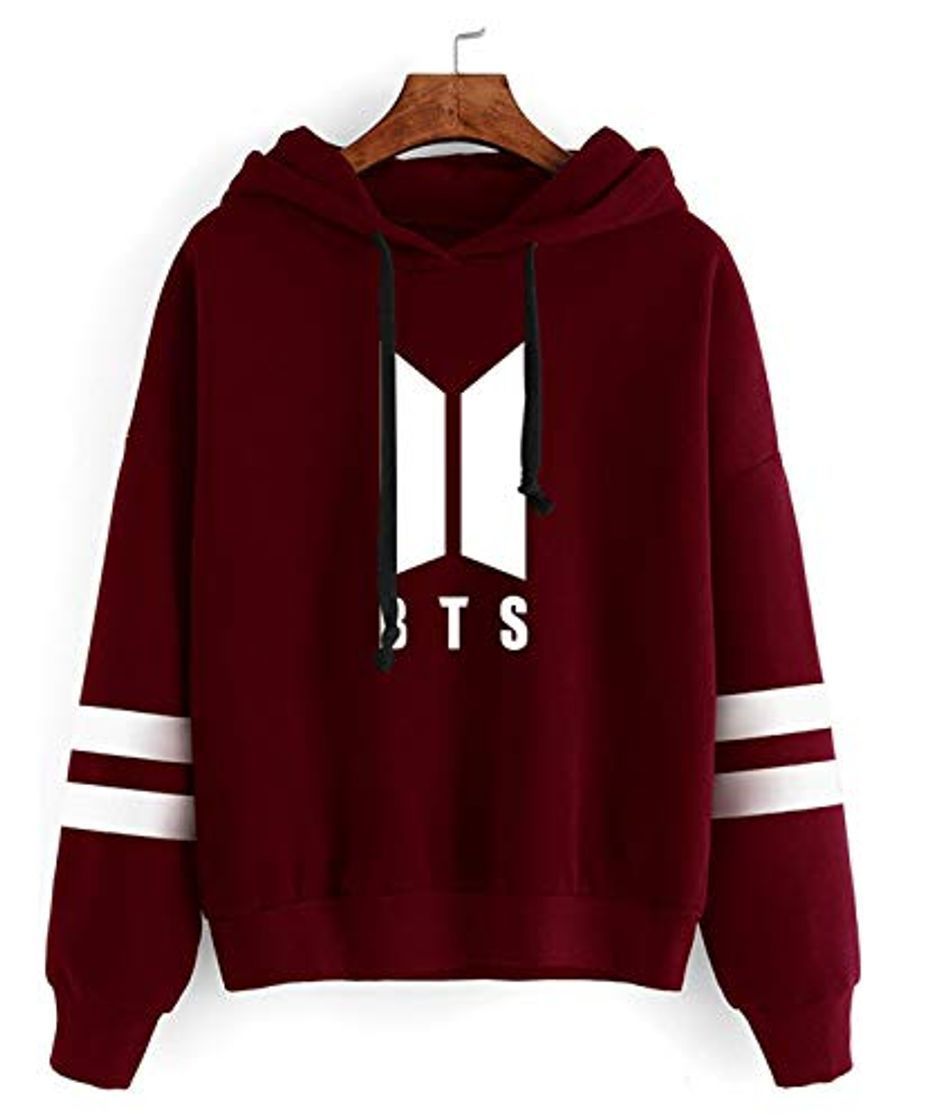 Moda SIMYJOY Sudadera con Capucha Korea Pop Unisex Sweat K-Pop Sudadera Rayas de