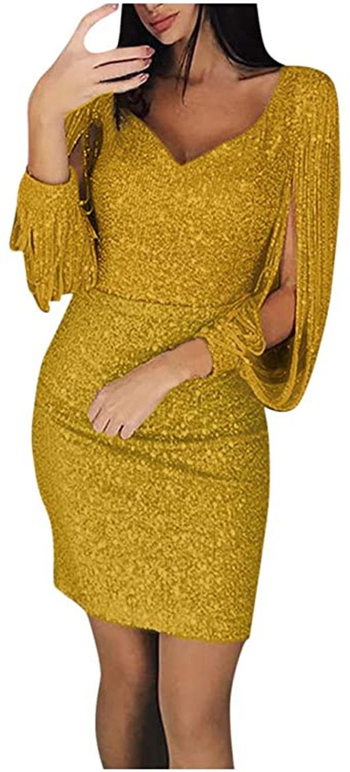 Social Overdose Vestido De Fiesta De Noche para Las Mujeres Sexy Sin Tirantes