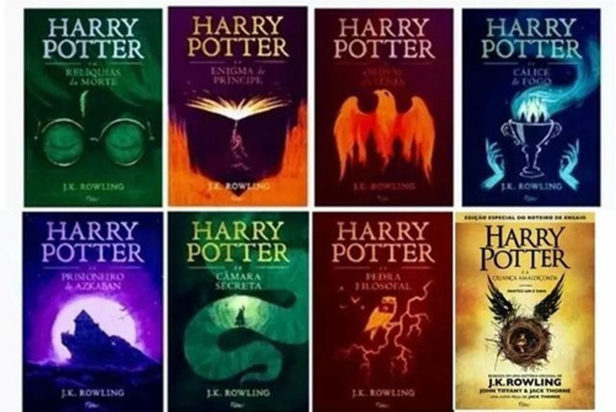 Moda Livros harry portter