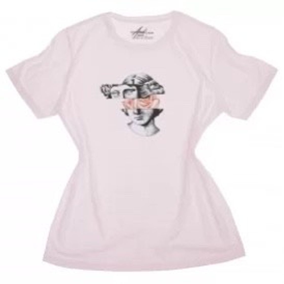 Fashion Camiseta Statue Art - Rosa