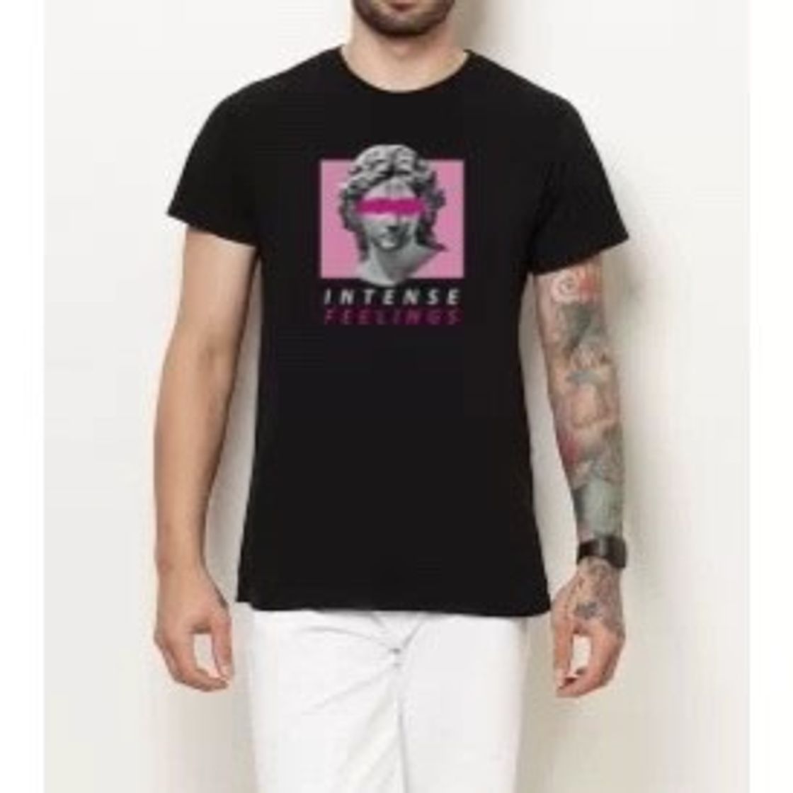 Fashion Camiseta Intense Feelings - Preta