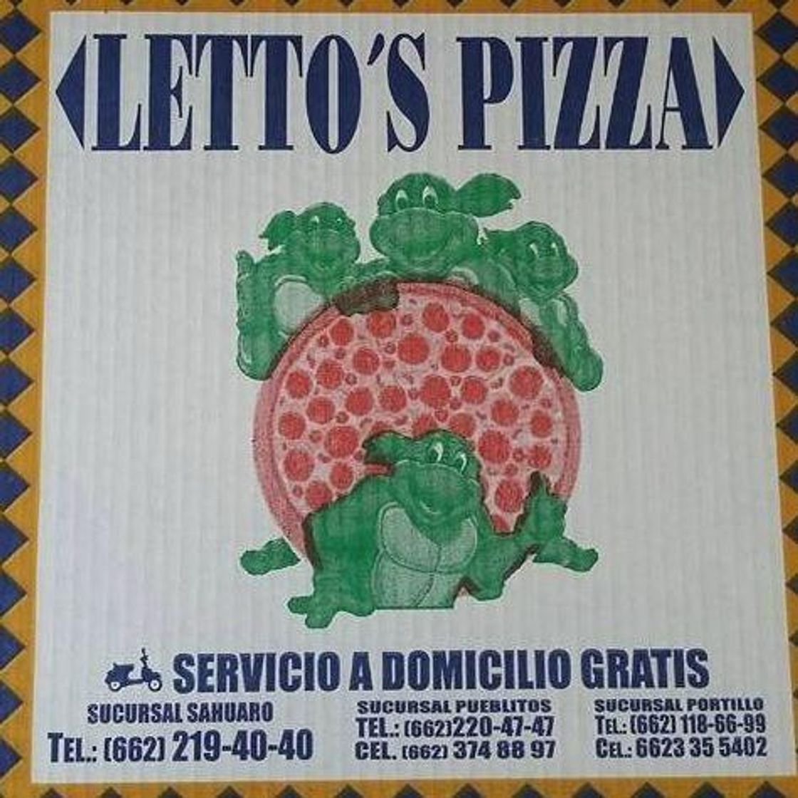 Restaurantes Letto's Pizza