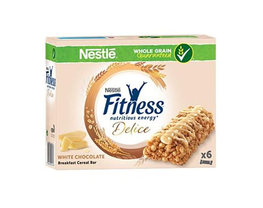 Nestlé Fitness Delice - Barritas de Cereales con chocolate blanco - 6