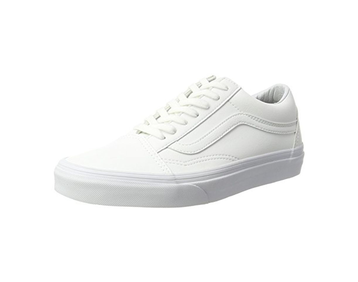 Fashion Vans Old Skool, Zapatillas de Entrenamiento Unisex Adulto, Blanco