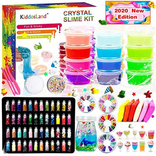 DIY Slime Kit - 24 Colores Kit de Slime Esponjoso con 48