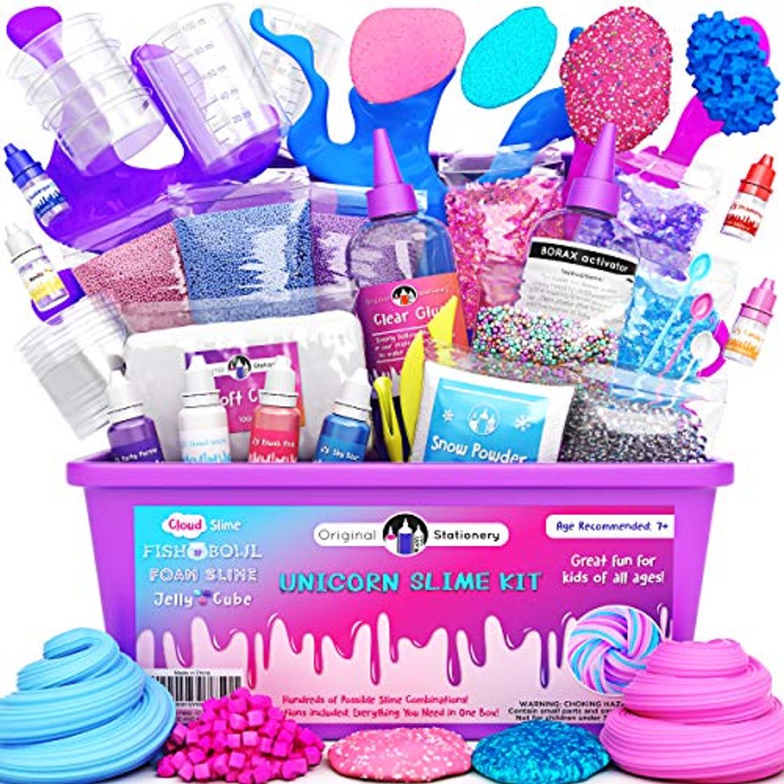 Social Slime Kit - Suplementos para Slime de Unicornio para Que Las Niñas