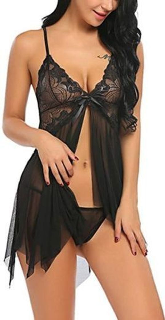 Social Avidlove Mujer Lencería Erotica Pijamas Camisones Encaje con Cordón