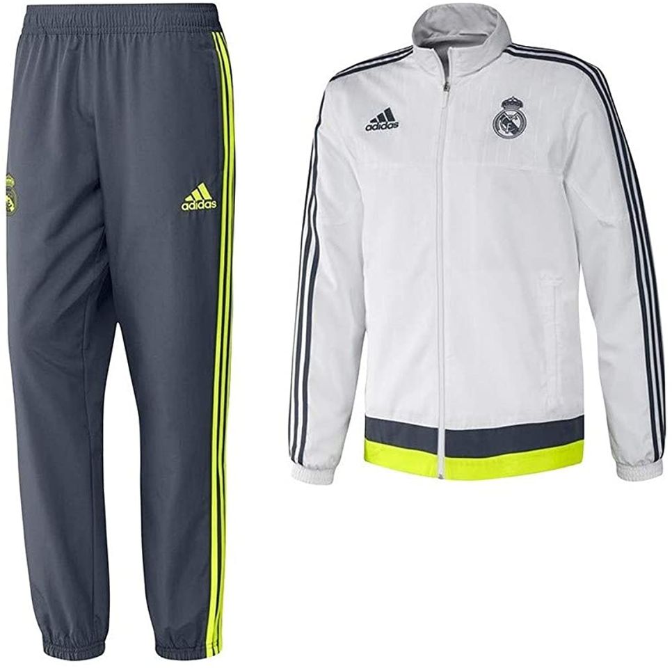 Moda adidas Real Pr Suit YC - Chándal para niño, Color Blanco