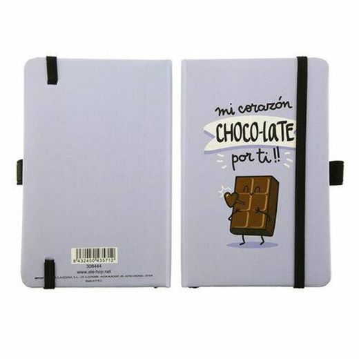 Libreta MI CORAZÓN CHOCO-LATE POR TI 9x14