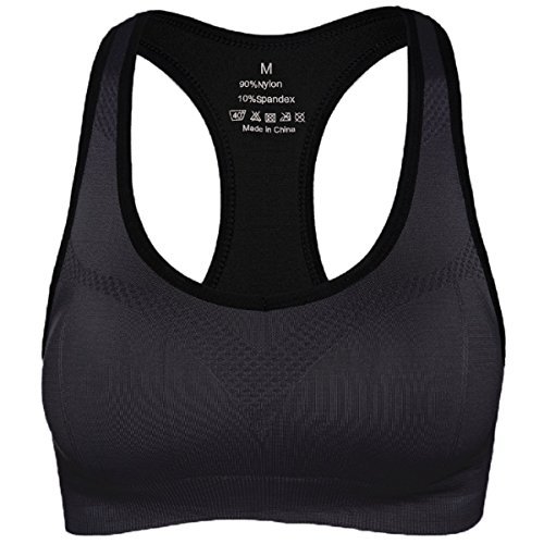 Fashion APIKA De Las Mujeres Amortiguador De Soporte De Alto Impacto Seamless Racer