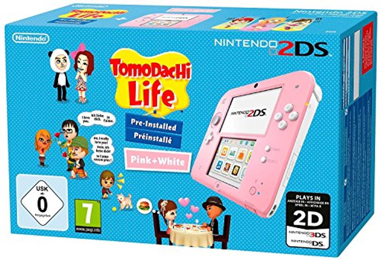 Products Nintendo 2Ds: Console Rosa/Bianco