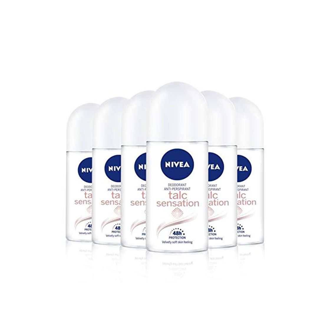 Social NIVEA Talc Sensation Roll-on en pack de 6