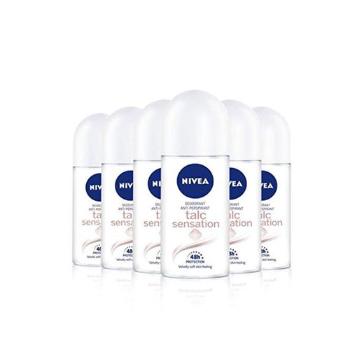 NIVEA Talc Sensation Roll-on en pack de 6