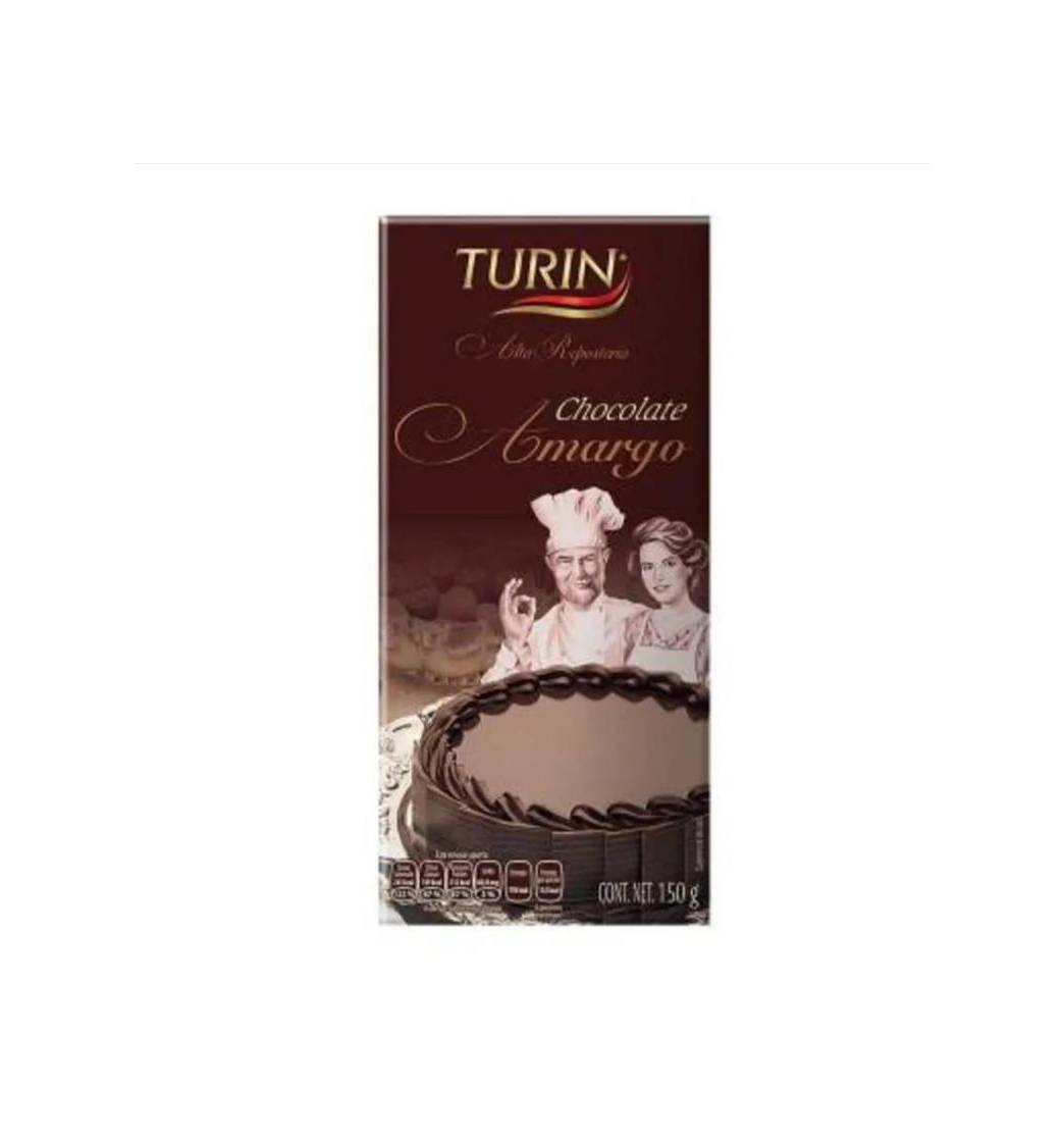 Producto Chocolate amargo Turín alta repostería 150g