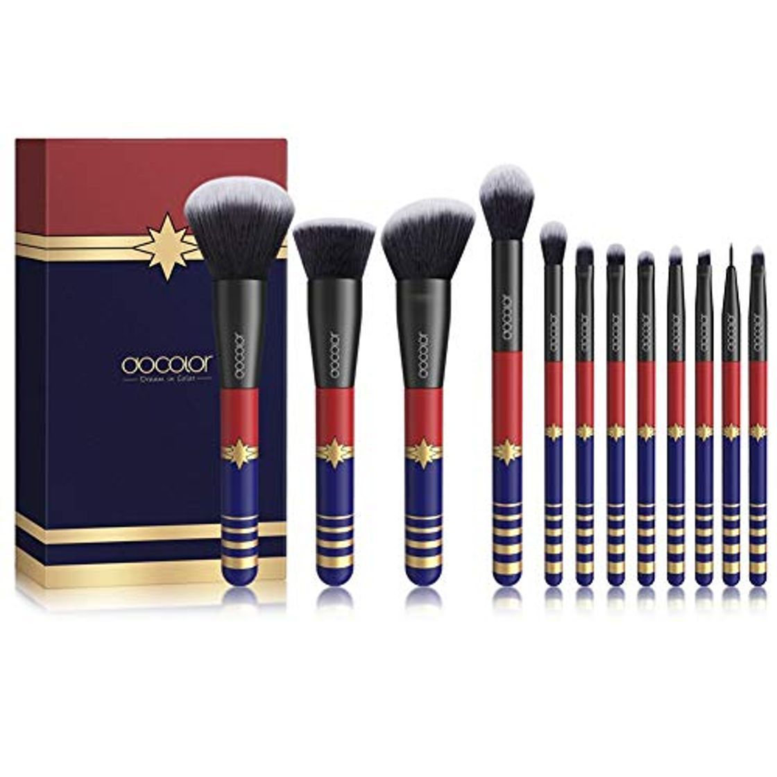 Social Brochas de Maquillaje 12 Piezas de Docolor