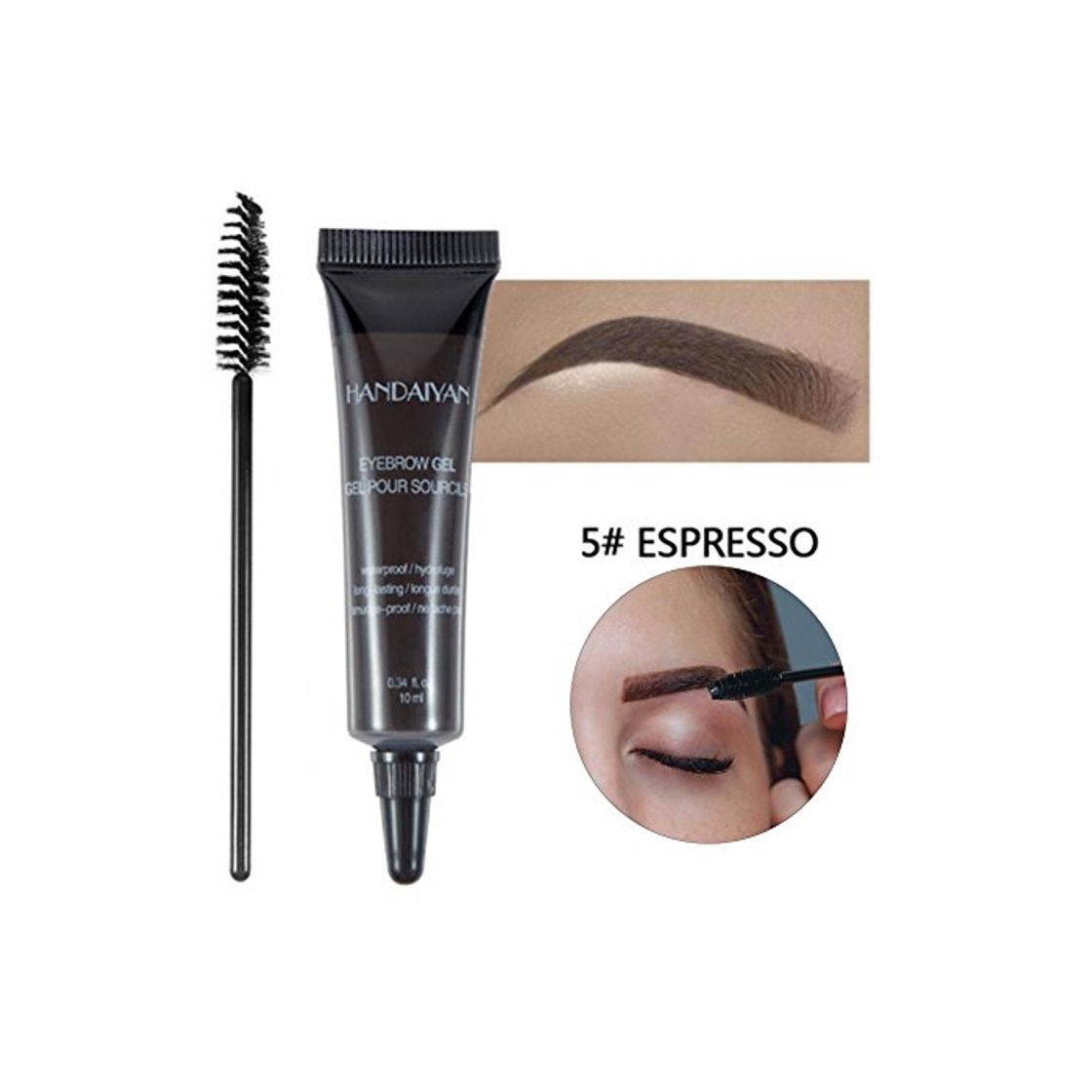 Productos Crema para elineador de cejas con pincel, Gel profesional para cejas Ceja