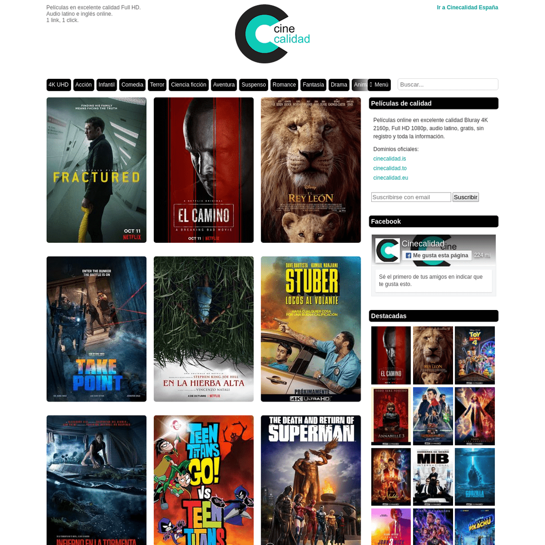 Moda Cinecalidad - Películas online y descarga gratis en calidad HD