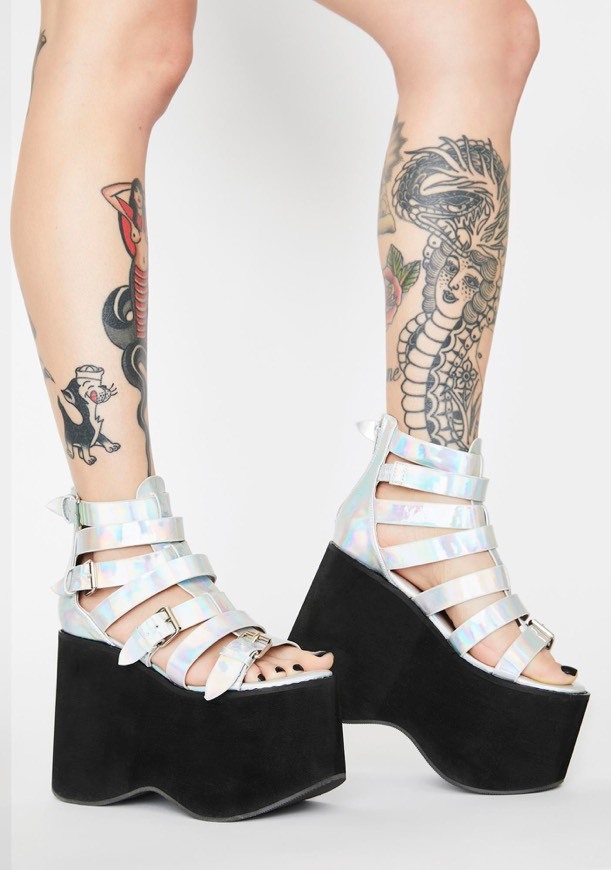 Sandalias Plataformas Holograficas