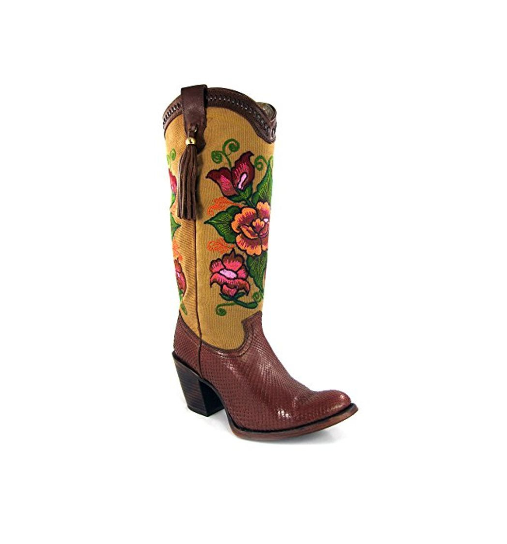 Products Botas Vaqueras de Dama en Piel de Pitón Cuadra, Tamaño