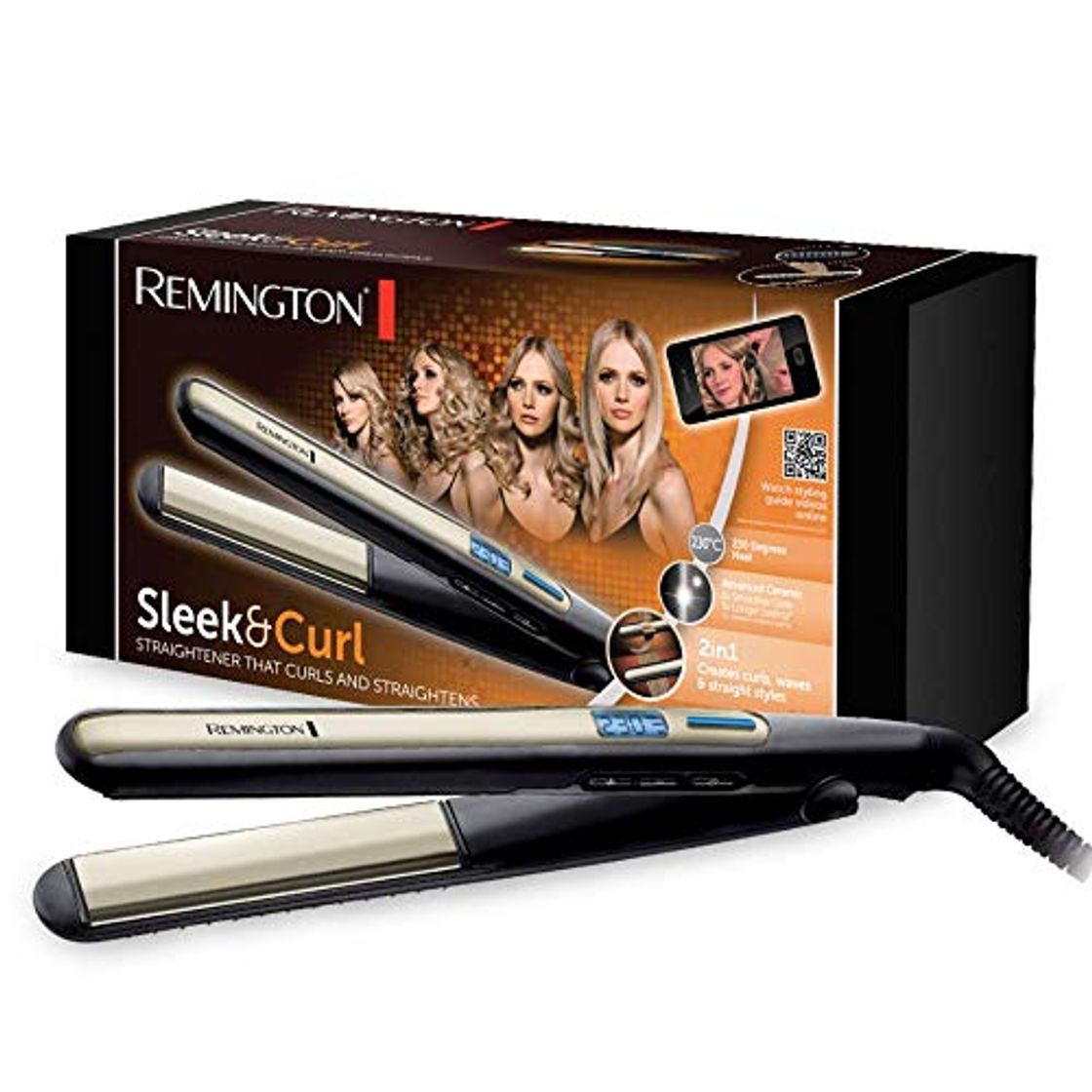 Product Remington S6500 Sleek & Curl - Plancha de Pelo