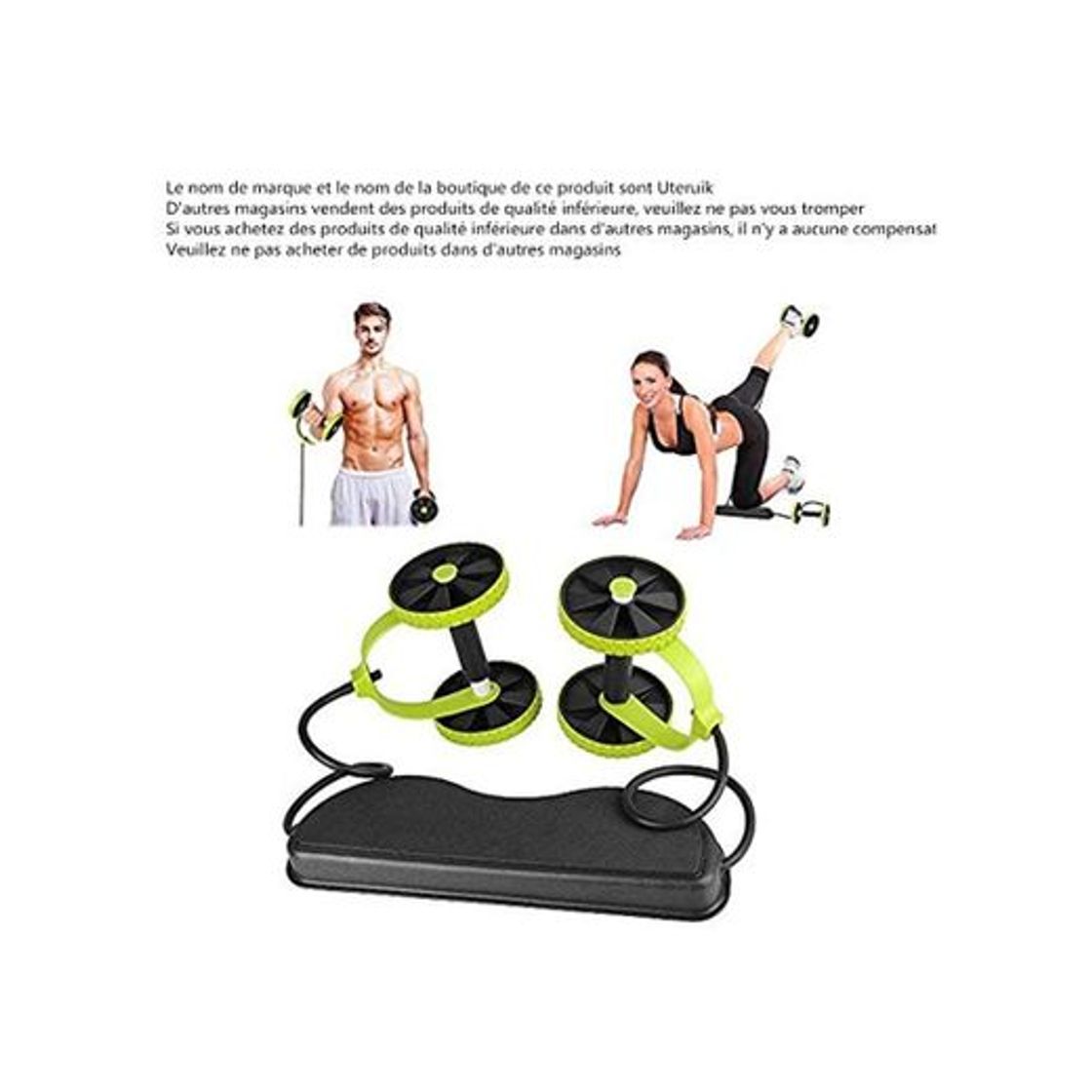 Products Uteruik Hombres Mujer Fitness Entrenador Abdominal ABS Kit de Entrenamiento Bandas de Resistencia Ejercicio Multifunción Crossfit Ejercicio