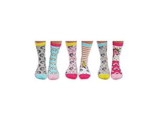 United Oddsocks De La Marca Caja De Regalo 6 x Calcetines De