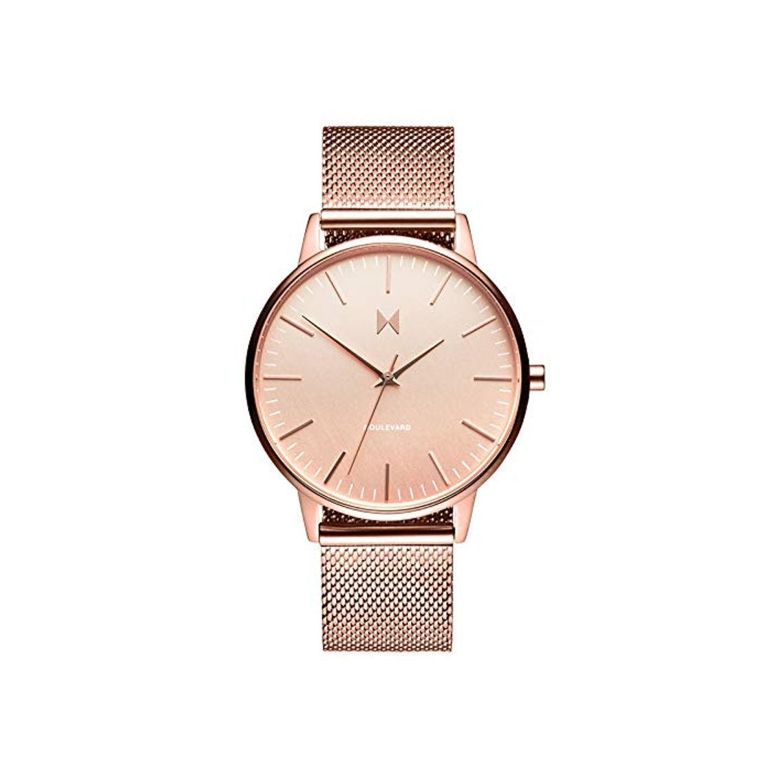 Moda mvmt Boulevard Hermosa Rose Gold Mesh Mujer Reloj De Pulsera