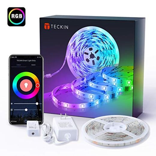 TECKIN Tiras LED RGB Wifi 5M 5050 SMD Tira de Luces Colores